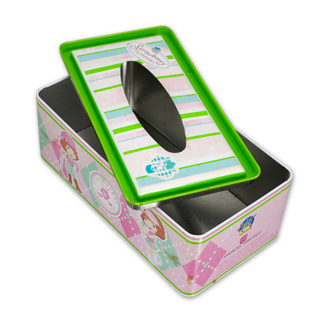 Hot Selling Square Metal Tissue Box